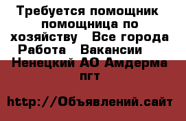 Требуется помощник, помощница по хозяйству - Все города Работа » Вакансии   . Ненецкий АО,Амдерма пгт